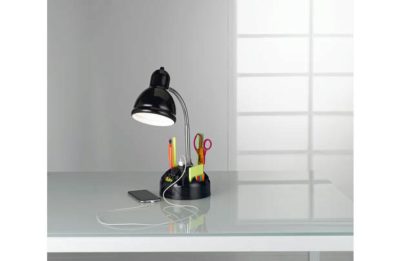 HOME Organiser USB Desk Lamp - Black